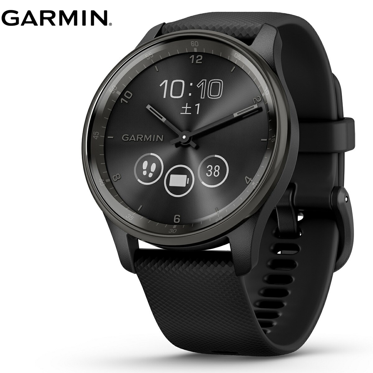 ガーミン GARMIN vivomove Trend ヴィヴォムーブ トレンド ライフログ GPS スマートウォッチ 010-02665-70 腕時計 メンズ レディース Black/Slate