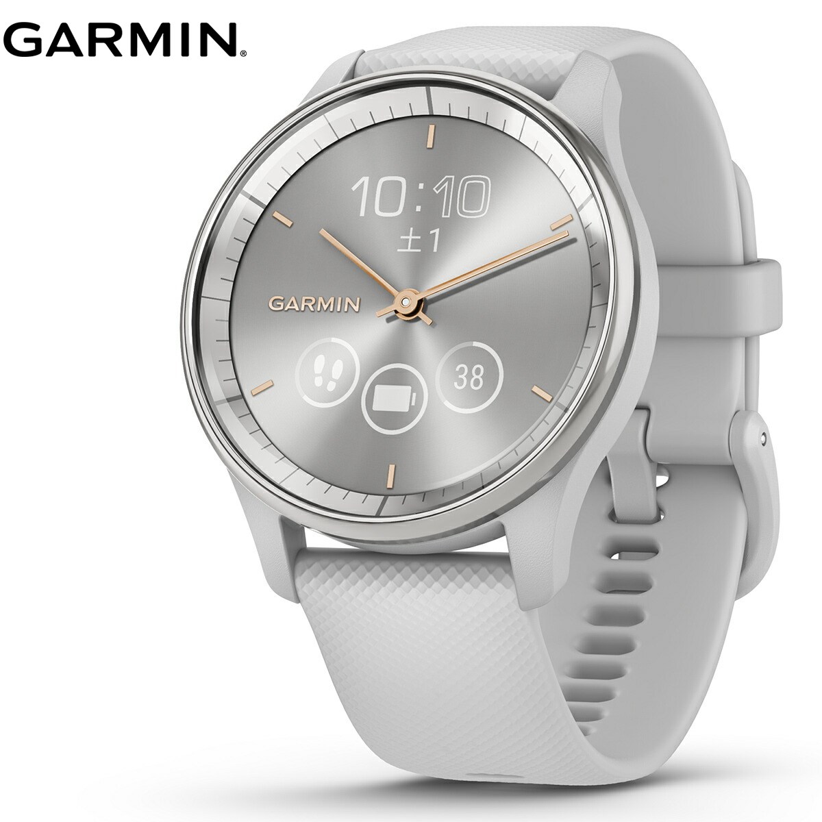 ガーミン GARMIN vivomove Trend ヴィヴォムーブ トレンド ライフログ GPS スマートウォッチ 010-02665-73 腕時計 メンズ レディース Mist Grey/Silver