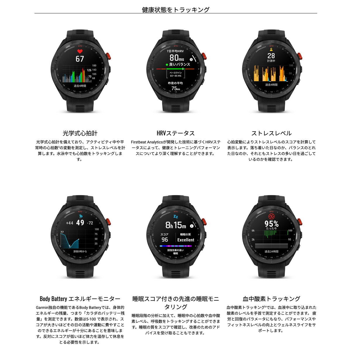 ガーミン GARMIN Approach S70 アプローチ S70 47mm ゴルフ GPS