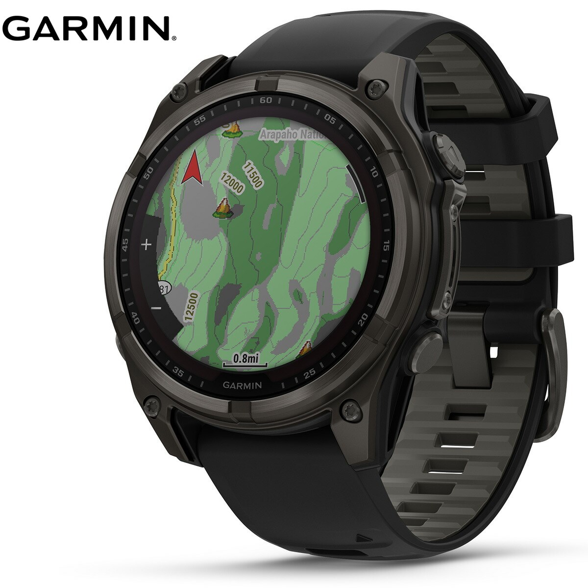 ガーミン GARMIN fenix 8 Sapphire Dual Power 47mm フェニックス8 サファイア デュアルパワー GPS スマートウォッチ 腕時計 010-02906-50 Ti Carbon Gray DLC / Black