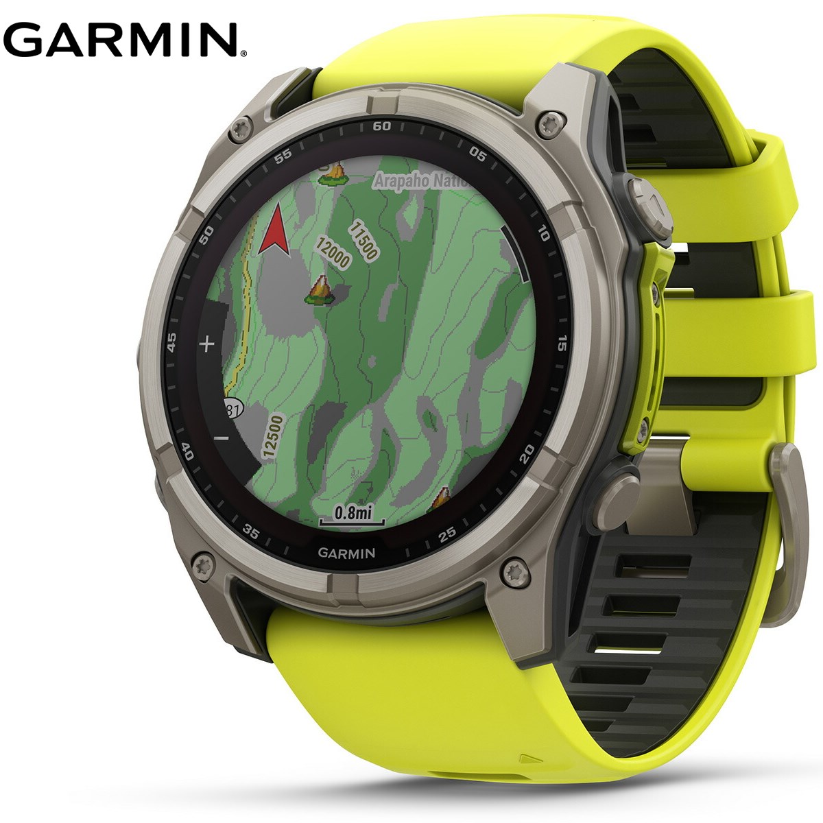 ガーミン GARMIN fenix 8 Sapphire Dual Power 51mm フェニックス8 サファイア デュアルパワー GPS スマートウォッチ 腕時計 010-02907-51 Ti / Amp Yellow
