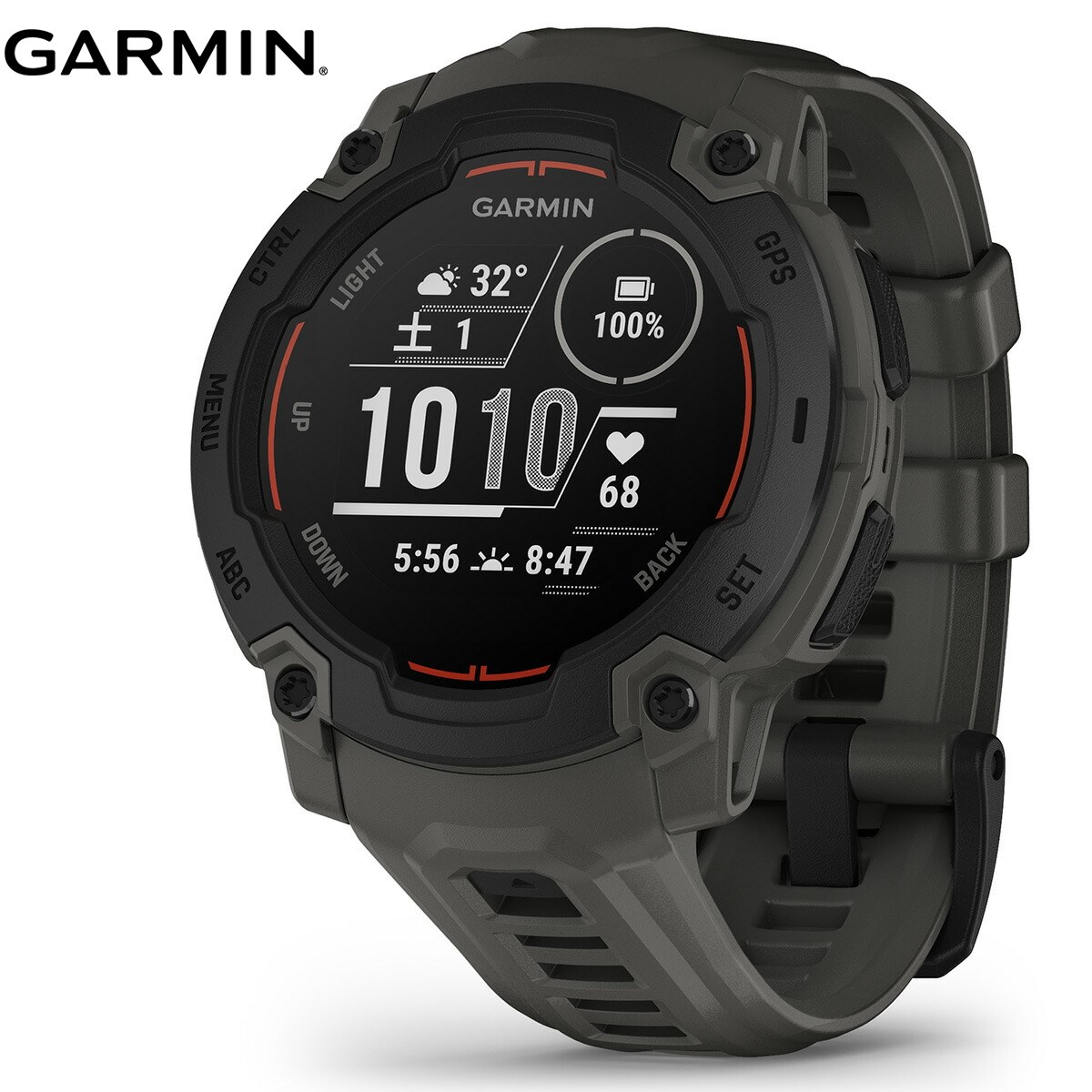 ガーミン GARMIN Instinct E 45mm インスティンクトE 45ミリ GPS スマートウォッチ アウトドア 腕時計 010-02933-12 Black/Charcoal