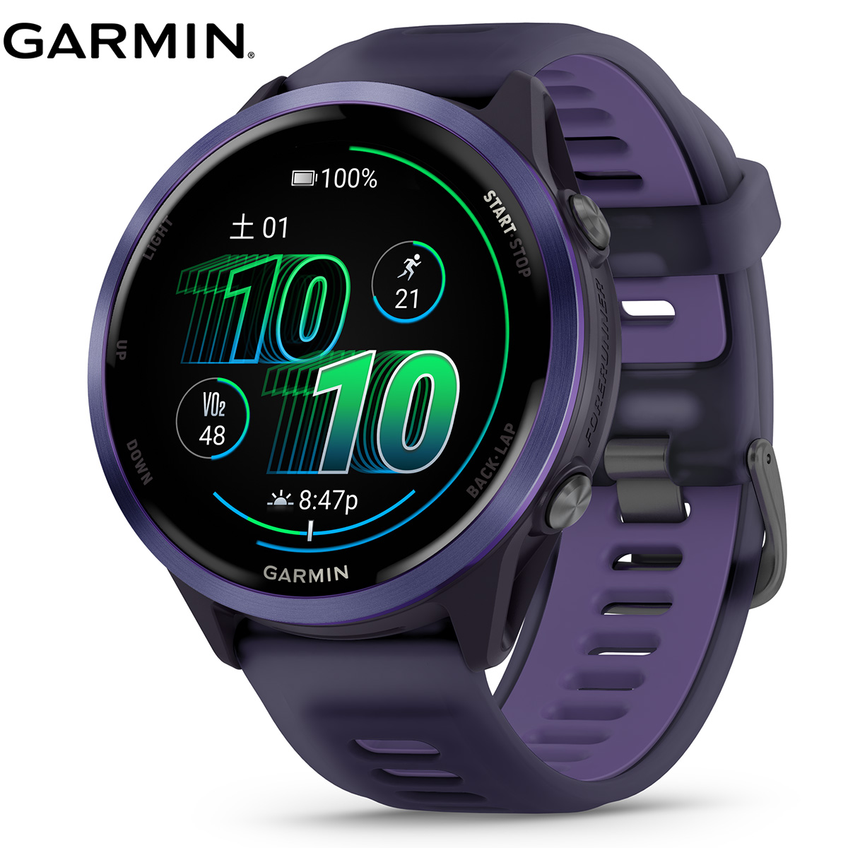 ガーミン GARMIN Forerunner 570 47mm フォアランナー 570 47mm GPS ランニング スマートウォッチ 010-02971-32 腕時計 メンズ レディース Purple【2025 新作】
