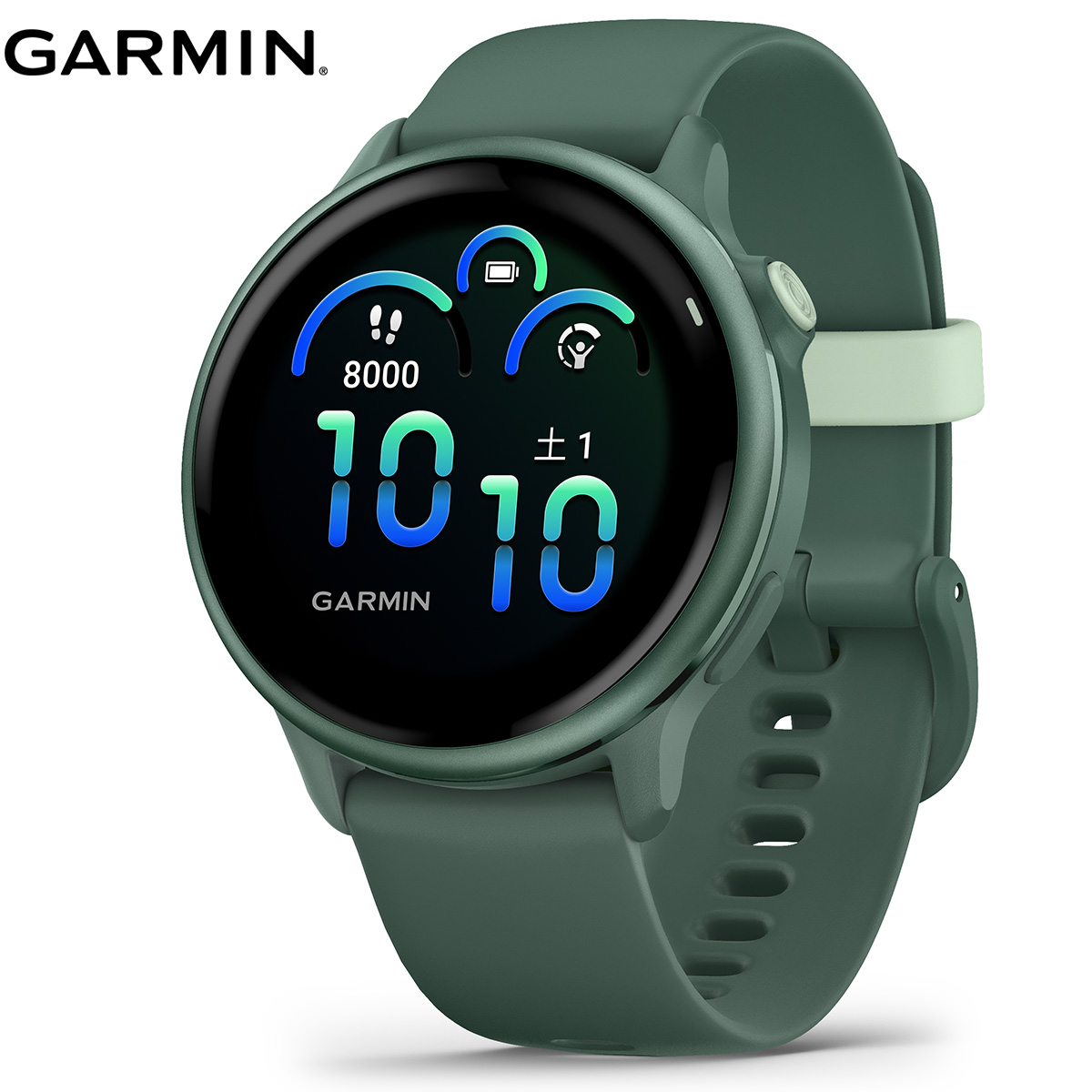 ガーミン GARMIN vivoactive 6 ヴィヴォアクティブ6 GPS スマートウォッチ ライフログ 腕時計 メンズ レディース 010-02985-32 Jasper Green/J. Green Metallic【2025 新作】