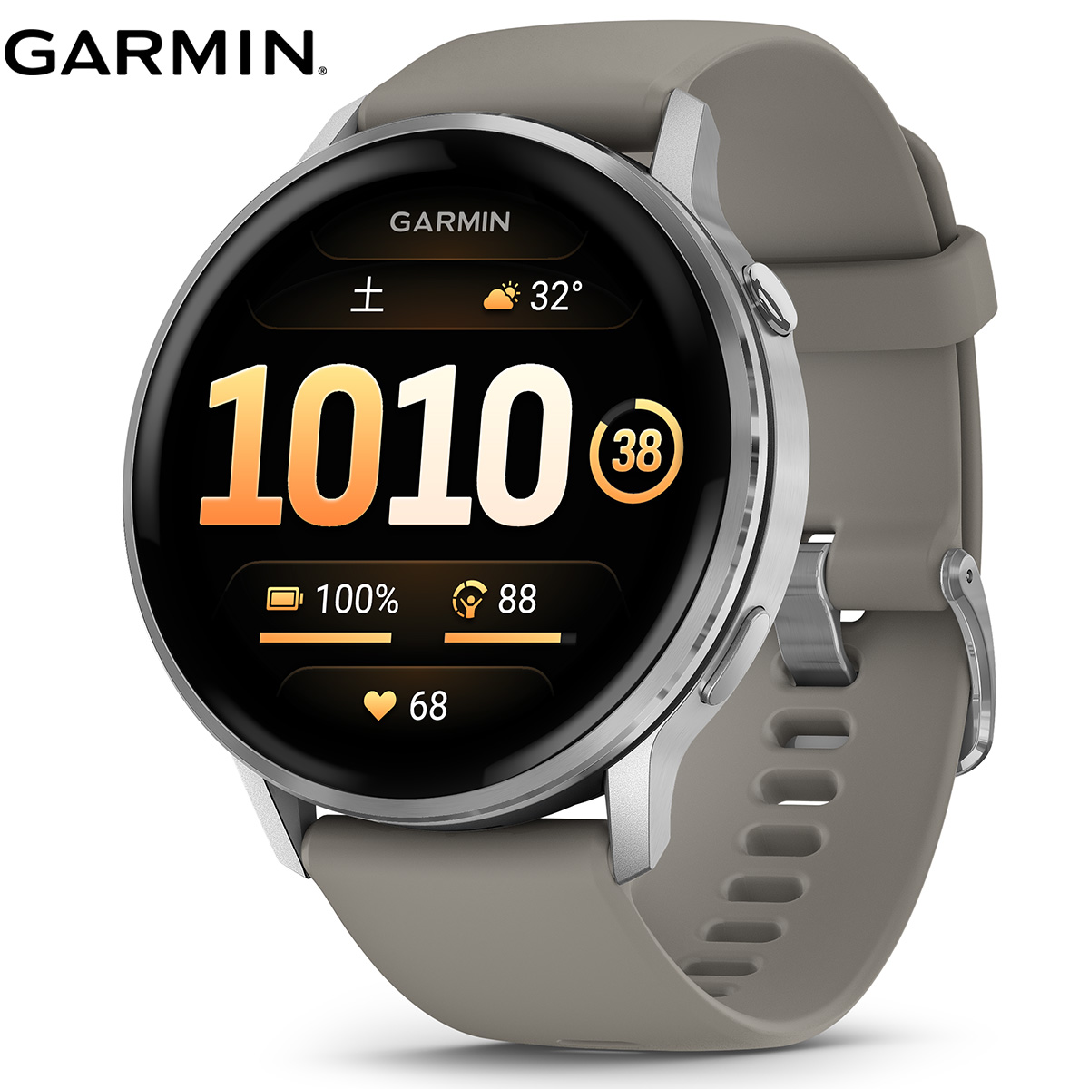 ガーミン GARMIN Venu 4 45mm ヴェニュー4 45mm フィットネス GPS スマートウォッチ 腕時計 メンズ レディース 010-03014-31 Silver/Gray【2025 新作】