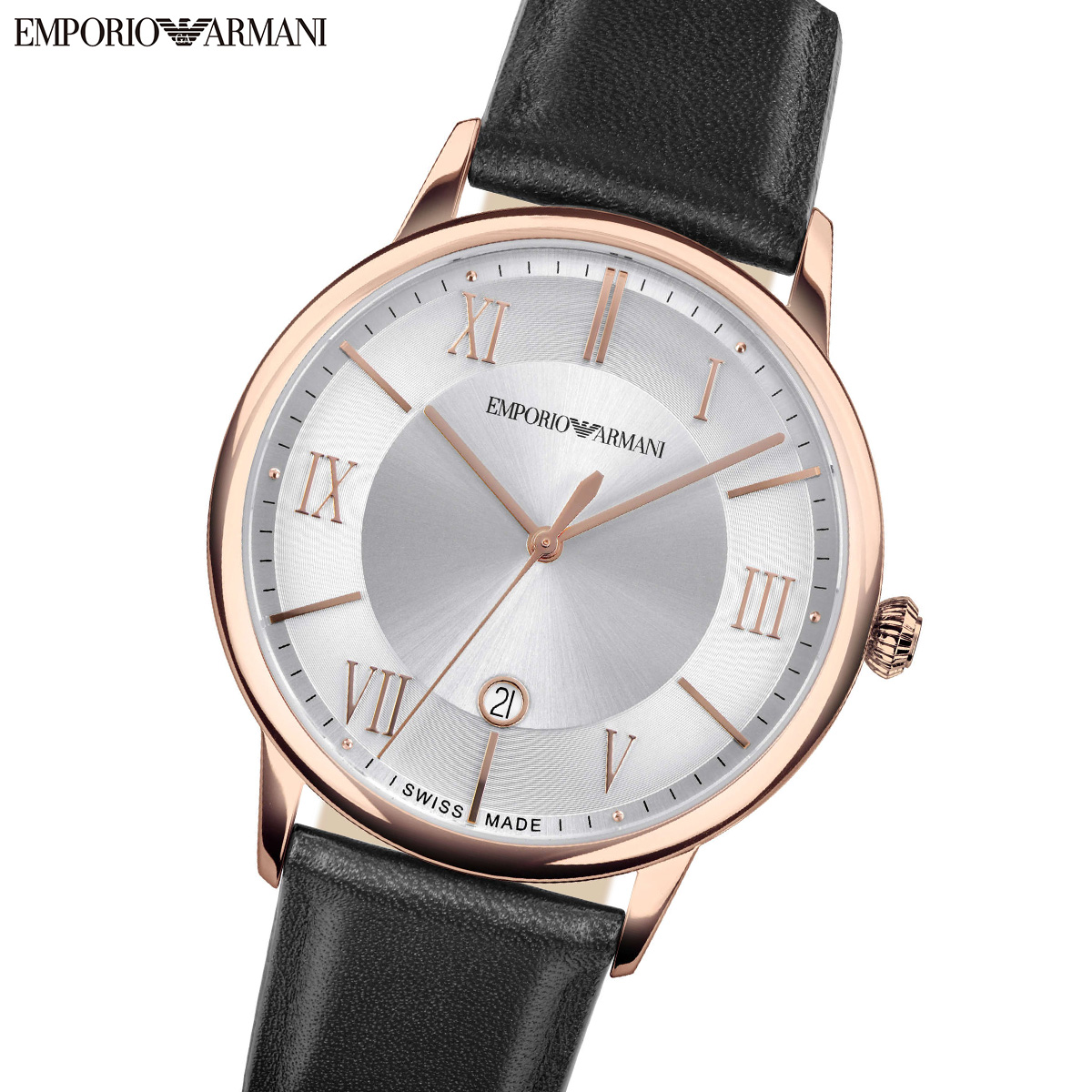エンポリオアルマーニ EMPORIO ARMANI 腕時計 メンズ レザーウォッチ ARS5000