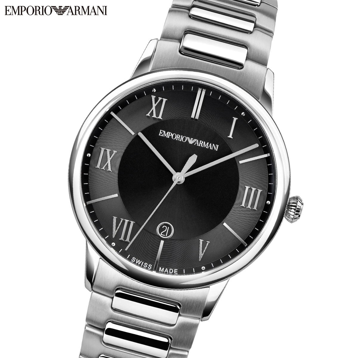 エンポリオアルマーニ EMPORIO ARMANI 腕時計 メンズ ステンレススチールウォッチ ARS5001