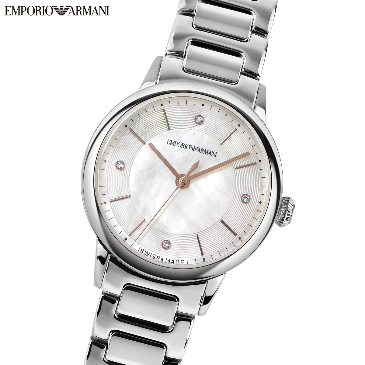 エンポリオアルマーニ EMPORIO ARMANI 腕時計 レディース ステンレススチールウォッチ ARS5300