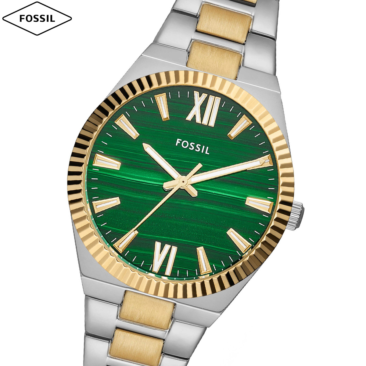 フォッシル FOSSIL 腕時計 レディース SCARLETTE 三針 ツートーン ステンレススチールウォッチ ES5334
