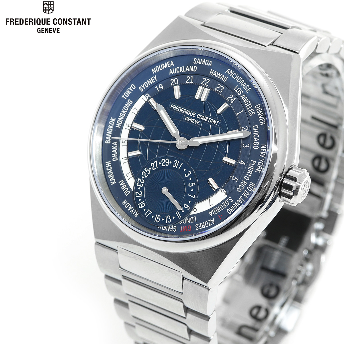 フレデリック・コンスタント FREDERIQUE CONSTANT ハイライフ ワールドタイマー マニュファクチュール FC-718N4NH6B 腕時計 メンズ 自動