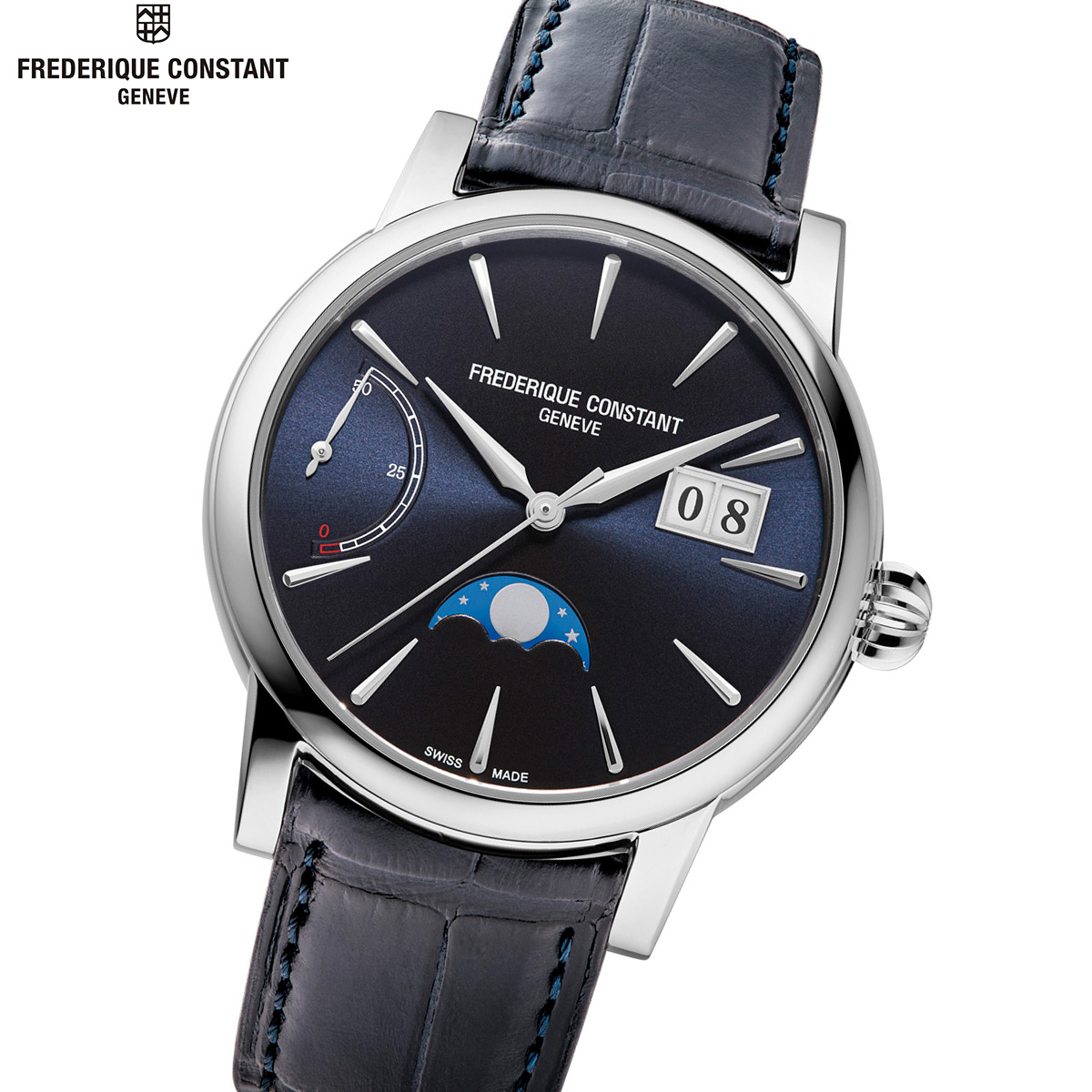 フレデリック・コンスタント FREDERIQUE CONSTANT クラシック パワーリザーブ ビッグデイト マニュファクチュール FC-735N3H6 腕時計 自