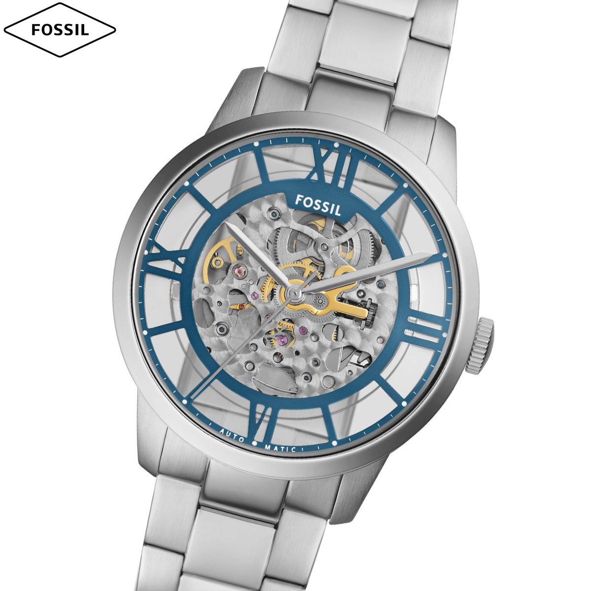フォッシル FOSSIL 腕時計 メンズ 自動巻き TOWNSMAN オートマティック ステンレススチールウォッチ ME3260