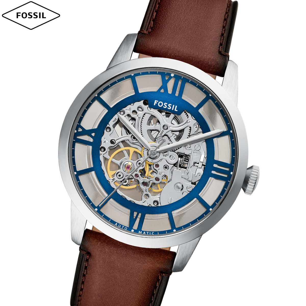フォッシル FOSSIL 腕時計 メンズ 自動巻き TOWNSMAN オートマティック ステンレススチールウォッチ ME3267