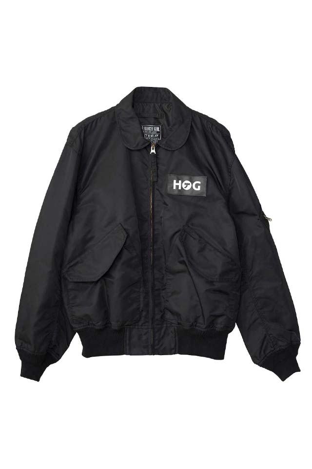 HYSTERIC GLAMOUR ヒステリックグラマー 02253AB01 HG SYMBOL LOGO CWU-36P ジャケット BLACK 正規通販 メンズ