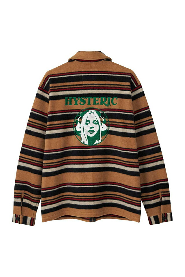 HYSTERIC GLAMOUR ヒステリックグラマー 02243CJ04 SOUND OF THE FUTURE 刺繍ワークジャケット BLACK 正規通販 メンズ