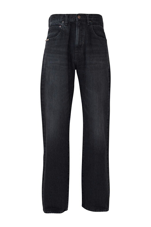 HYSTERIC GLAMOUR ヒステリックグラマー 02251AP09 ルーズストレートデニムパンツ BLACK 正規通販 メンズ