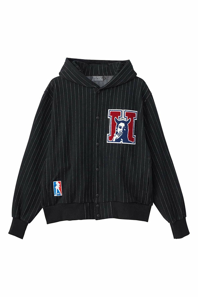 HYSTERIC GLAMOUR ヒステリックグラマー 02253CF03 SPEAK NO EVILワッペン パーカー BLACK 正規通販 メンズ