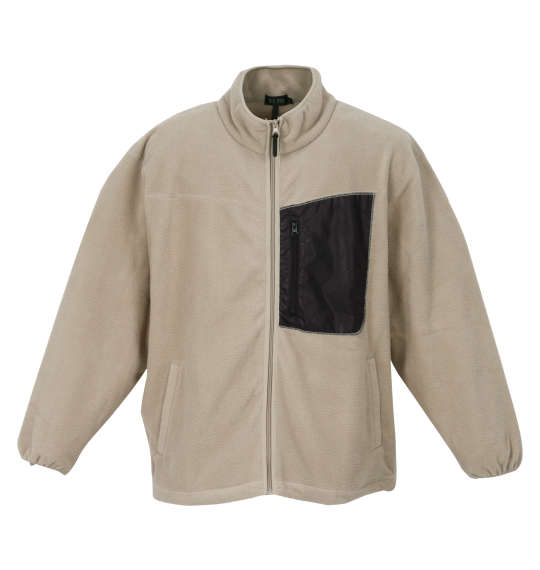 大きいサイズ メンズ EL.FO フリース ブルゾン ベージュ 1273-1396-3 2L 3L 4L 5L 6L 8L■カタログコード 1012731396-3■コメント暖かいフリース素材のブルゾ
