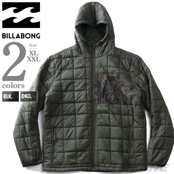 大きいサイズ メンズ BILLABONG ビラボン 中綿 フーデッド ブルゾン ジャケット Journey Hooded Zip-Up Puffer Jacket USA直輸入 abyjk00