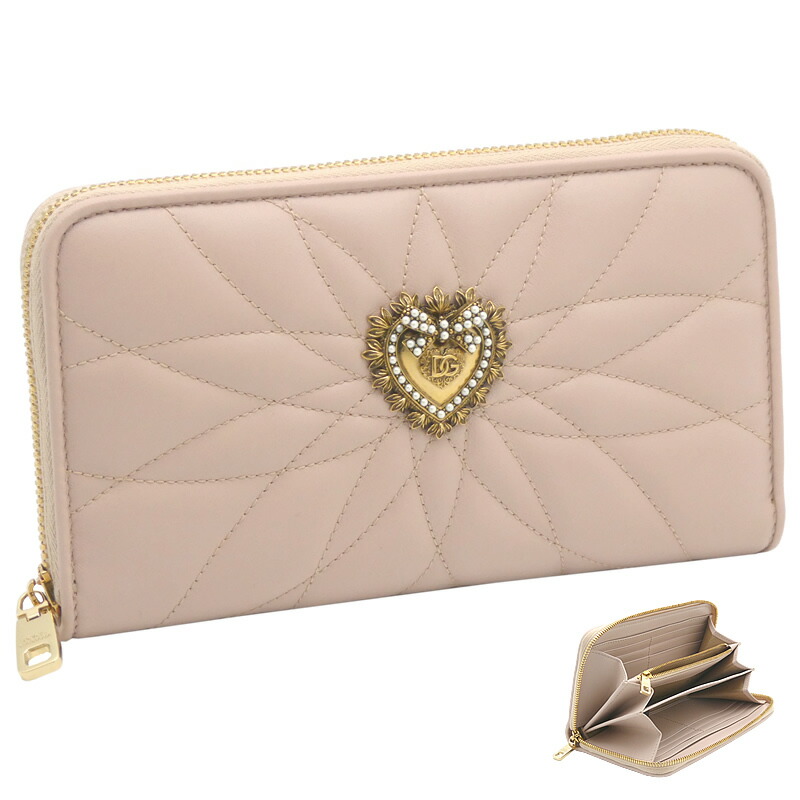 ドルチェ＆ガッバーナ DOLCE & GABBANA ディヴォーション ジップアラウンドウォレット ナッパレザー BI0473VA96780412 ドルガバ ラウンドフ