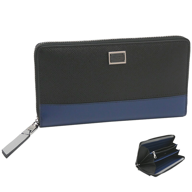 【2025年春夏新作】 ドルチェ＆ガッバーナ DOLCE & GABBANA ドーフィンカーフスキン ジップアラウンド ウォレット BP1672A6N728F701 ドルガ