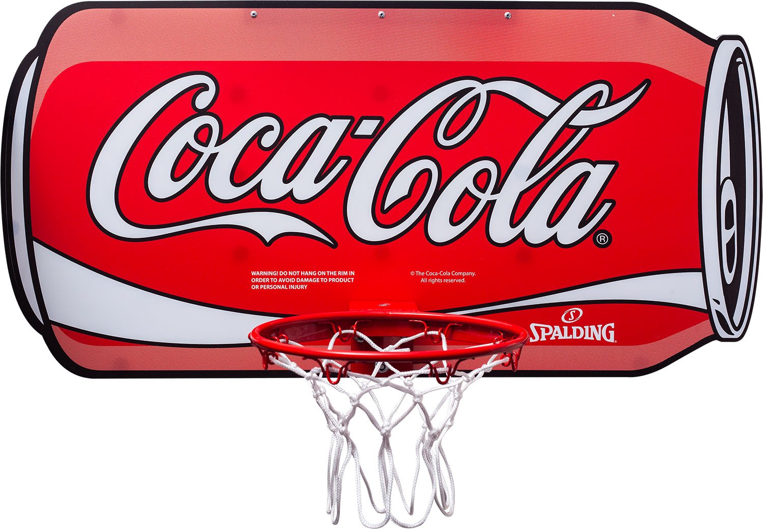 SPALDING （スポルディング） バスケットボール グッズ コカ・コーラ カン ブレークアウェイ 180°ミニバックボード 【レッド】 561094ZG