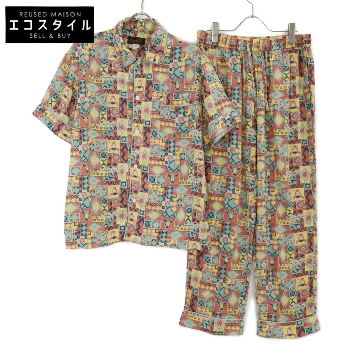 RRL ダブルアールエル スーツ セットアップ M レッド/グリーン/イエロー メンズ