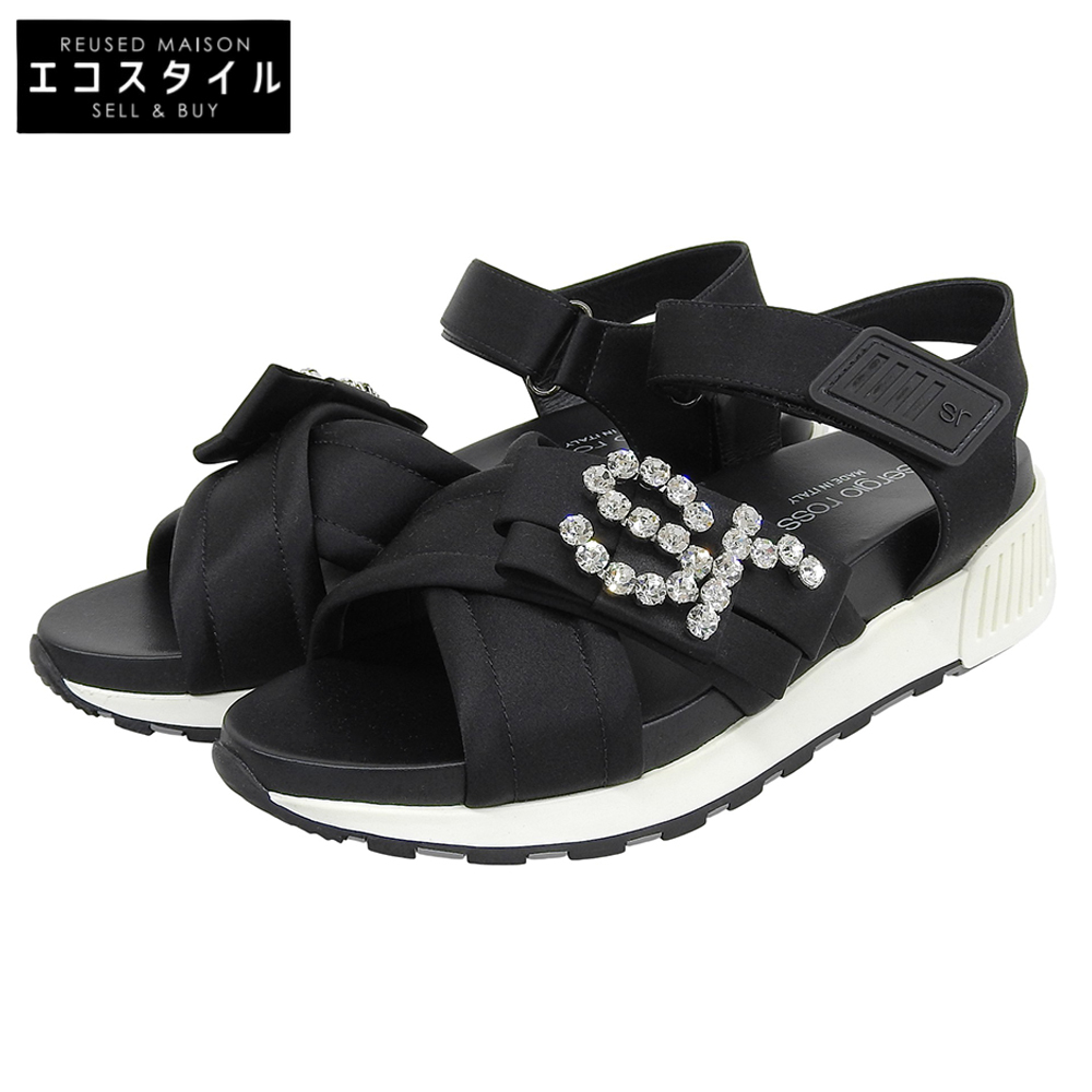 Sergio Rossi セルジオロッシ シューズ 38 ブラック レディース