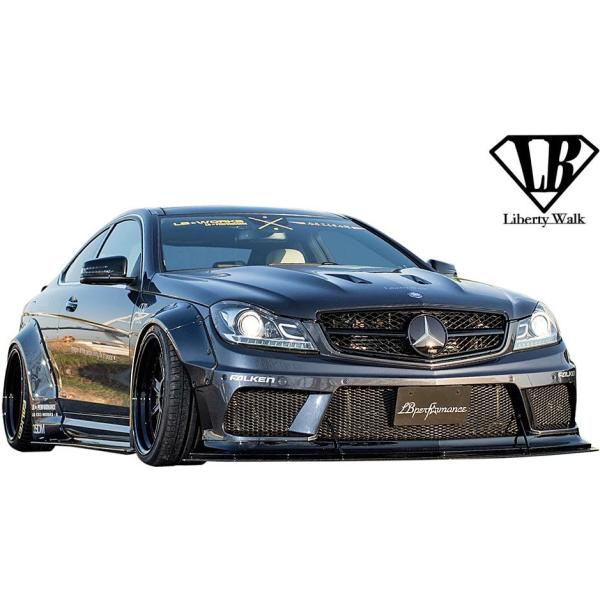 【M's】W204 AMG C63 後期 クーペ用 (2011y-2016y) Liberty Walk LB-WORKS エアロキット 5点／／CFRP+FRP カーボン リバティーウォーク