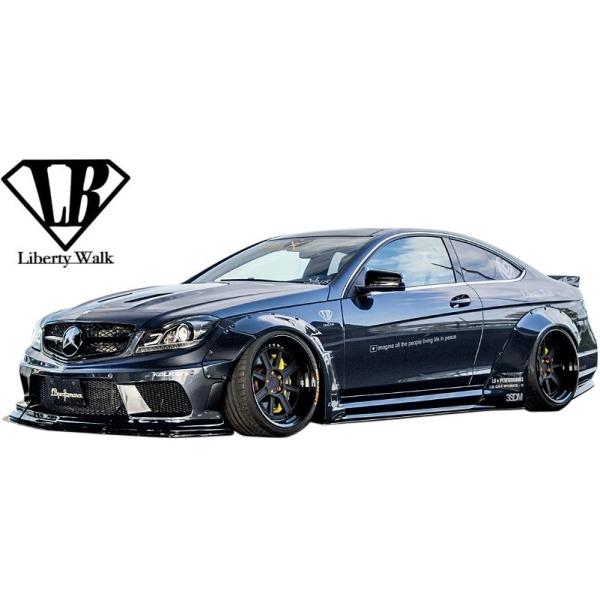 【M's】W204 AMG C63 後期 クーペ用 (2011y-2016y) Liberty Walk LB-WORKS エアロキット 5点 ／／FRP製 リバティーウォーク LB ワイドボ