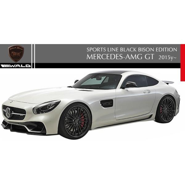【M's】C190 メルセデス AMG-GT（2015y-）WALD ブラックバイソン フルエアロ 4点キット（カーボン/FRP製）／／ヴァルド SPORTS LINE Blac