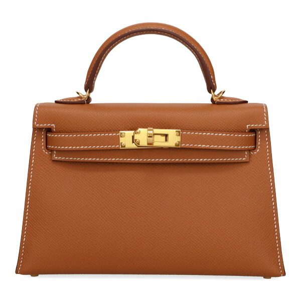 エルメス ミニケリー2 HERMES ヴォーエプソン ゴールド ゴールド金具 071302 W刻印