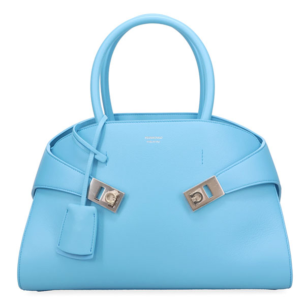 フェラガモ バッグ レディース Ferragamo ハグ スモール 215608 AZUR ブルー