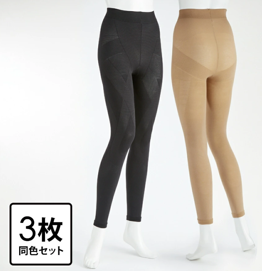 【訳あり】らくらく テーピングスパッツ ロコアップネオ ヒート ３枚セット 756492