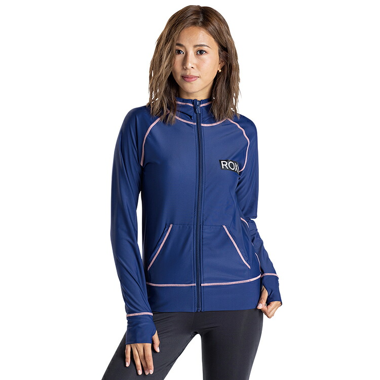 ROXY ロキシー レディース ラッシュパーカー UVカット [NVY]
